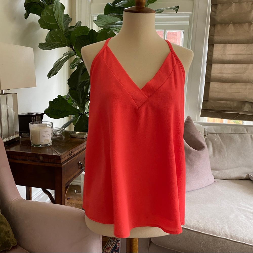Coral Pink Sleeveless Top